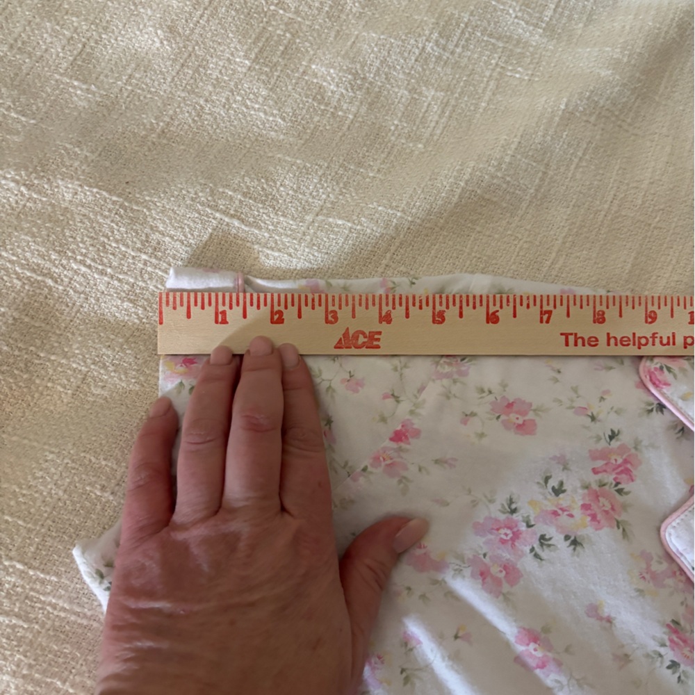 Lauren Ralph Lauren Ivory & Pink Floral Pajama Set Women’s XL Knit Button Up - Picture 11 of 13